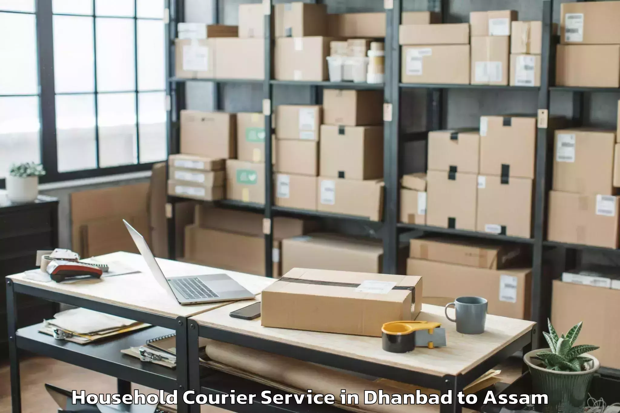 Quality Dhanbad to Hamren Household Courier